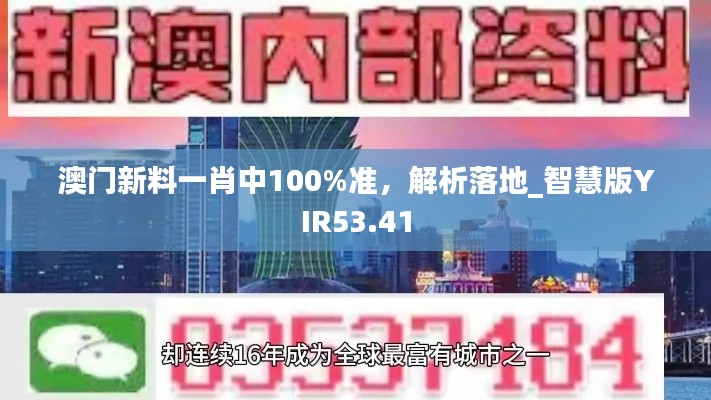 澳门新料一肖中100%准,解析落地_智慧版YIR53.41