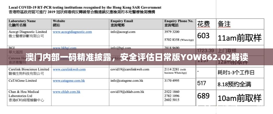 澳门内部一码精准披露,安全评估日常版YOW862.02解读