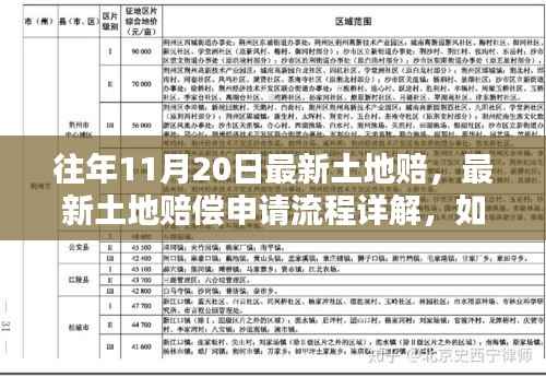 往年11月20日土地赔偿更新,申请流程详解与顺利索赔指南