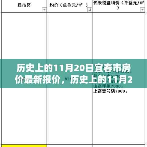 历史上的11月20日,宜春市房价最新报价及未来趋势洞悉
