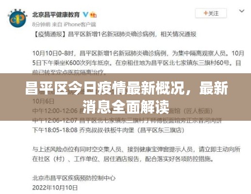 昌平区今日疫情最新概况,最新消息全面解读