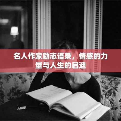 名人作家励志语录,情感的力量与人生的启迪